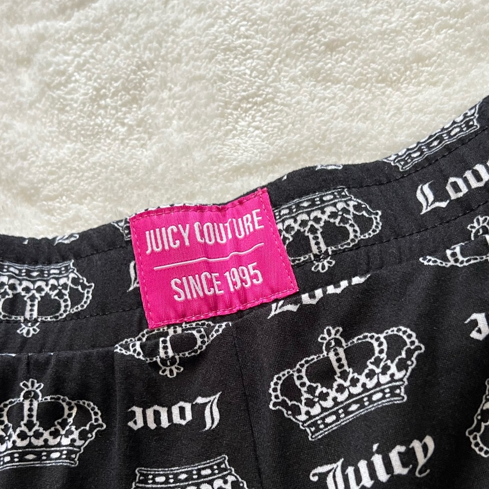 Juicy Couture Logo Pants Black Women’s Large - Picture 2 of 4